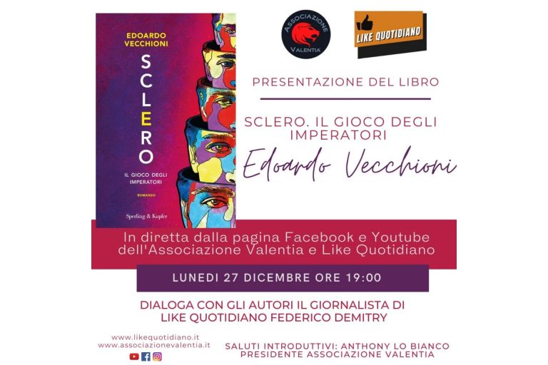 “Sclero – il gioco degli imperatori”, appuntamento con Edoardo Vecchioni