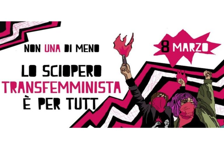 8 marzo, sciopero transfemminista di Non una di meno