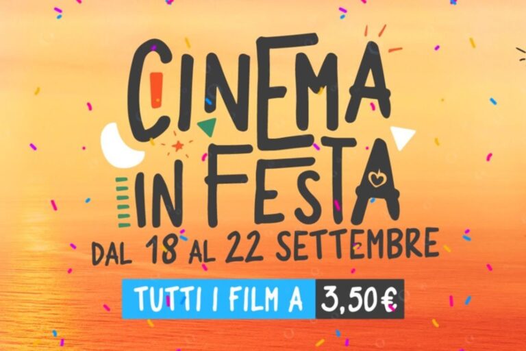 Dal 18 al 22 settembre al cinema a soli €3,50