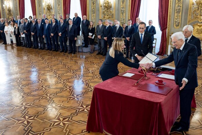 meloni giuramento presidente del consiglio