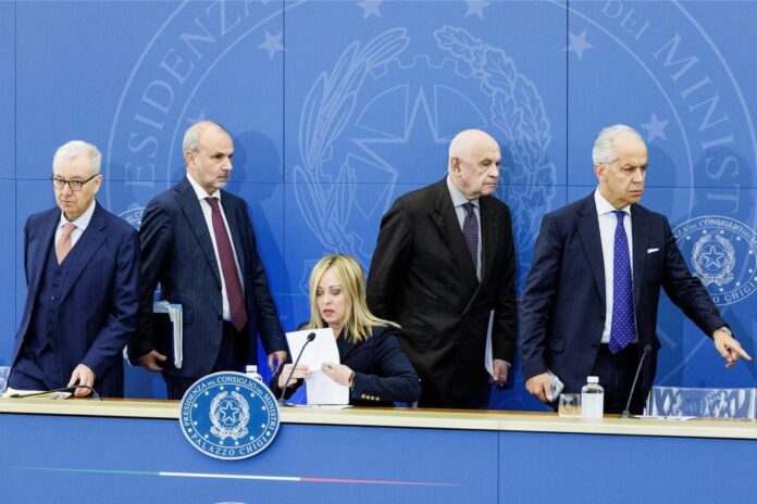 conferenza stampa cdm governo meloni