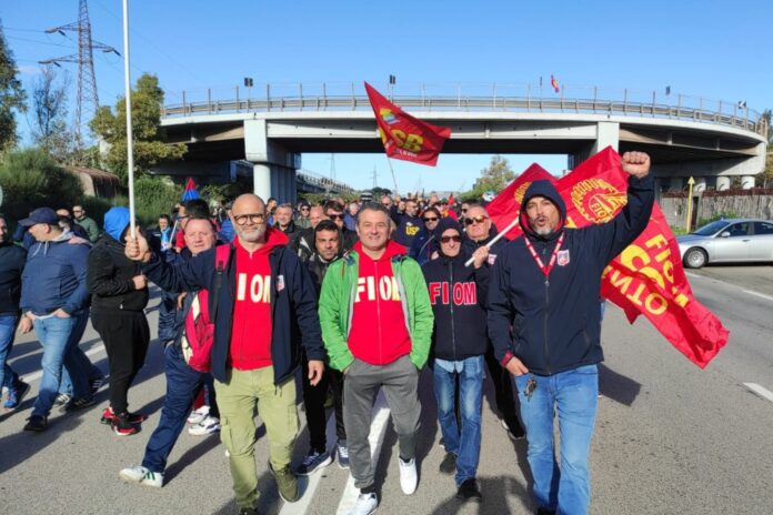 sciopero ex ilva novembre 2022 foto Fiom Taranto